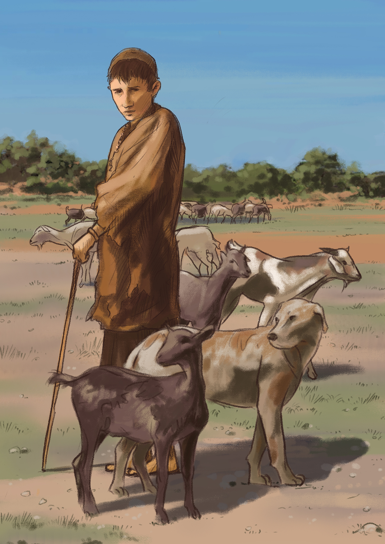 Escena de pastoreo